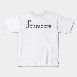 Fourscore (band) Logo Light Kids T-Shirt